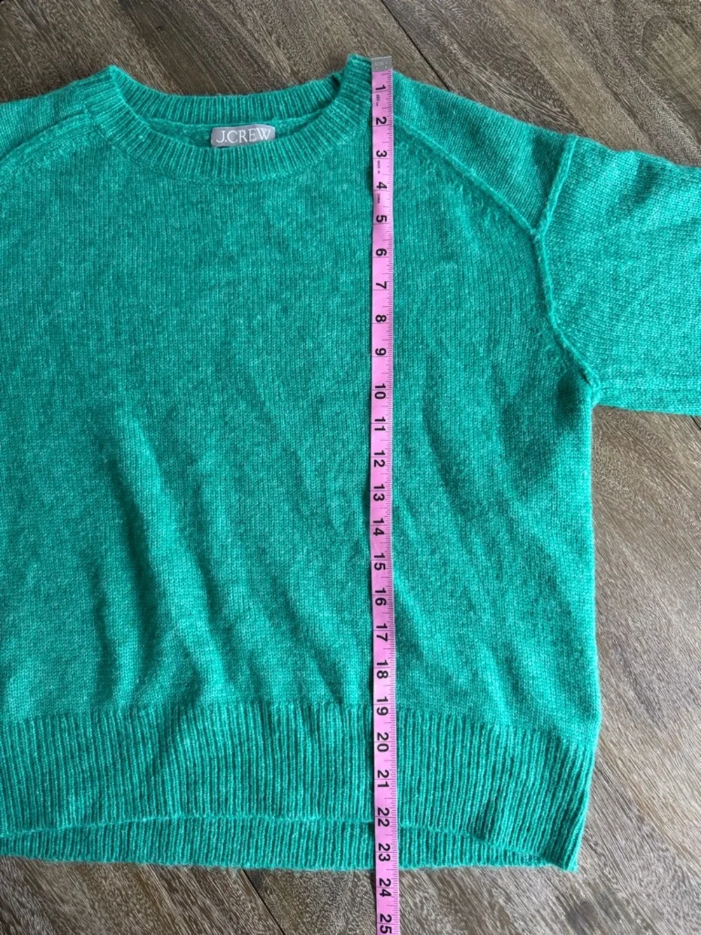 NWT J.Crew Relaxed Pullover Alpaca Blend Sweater Kelly Green Size Medium